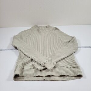 The North Face Women's Long Sleeve Mock Neck Chabot Sweater‎ Size M Ivory
